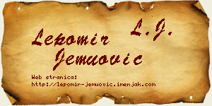 Lepomir Jemuović vizit kartica